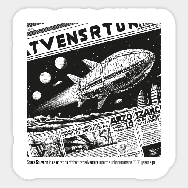Aventura espacial Sticker by Setmo